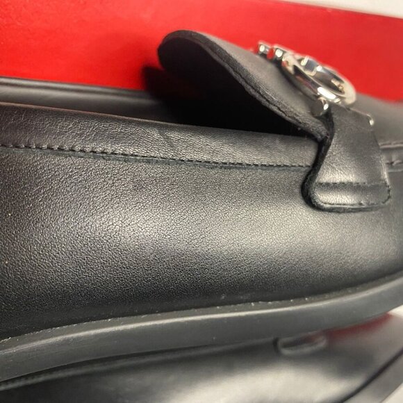 SALVATORE FERRAGAMO Rolo Chunky Leather Loafers Size 5.5 - Picture 9 of 11